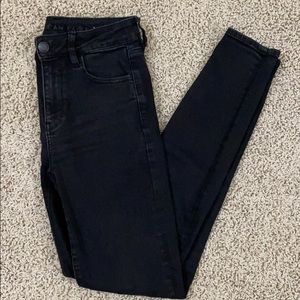 Black super stretch skinny jeans!